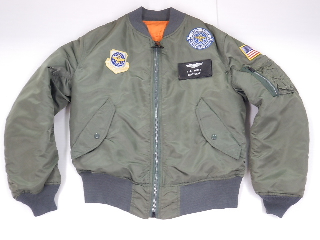 ALPHA USA アルファ MA-1 90年代 FLYER’S MIL-J-82790J USAF size-SMALL 4TH MAS パッチカスタム 買取＆販売情報！フライズ鳥栖店！