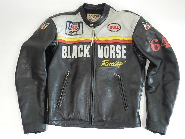 KADOYA K´sLEATHER BLACK HORSE BHRライダース-