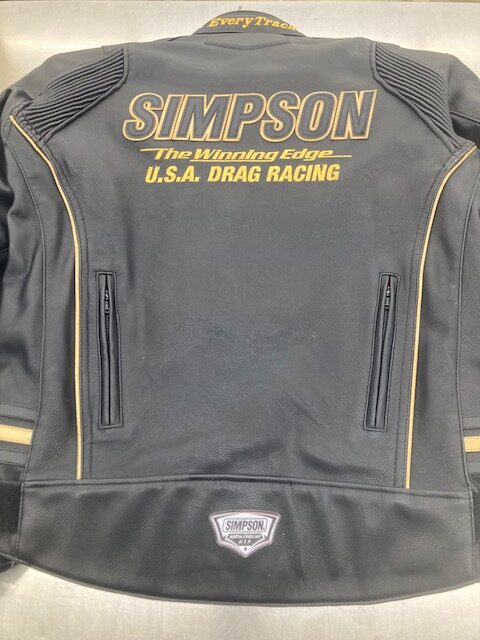 佐賀市のお客様からSIMPSON プレミアムPUレザーライダースジャケットの  