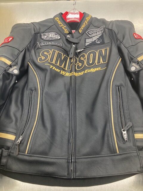 佐賀市のお客様からSIMPSON プレミアムPUレザーライダースジャケットの  
